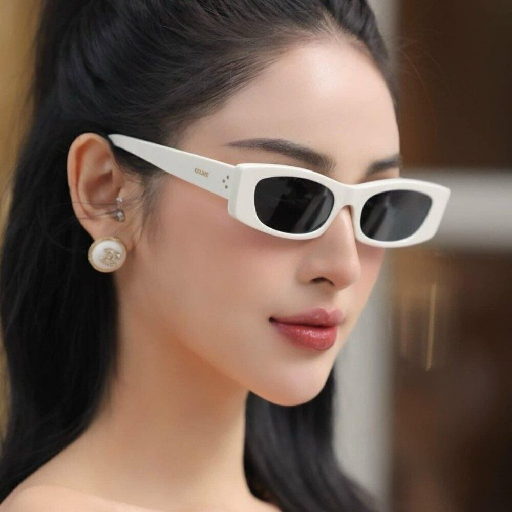 SALE! NEW Celine CL40245U 39A Butter Beige Smoke Geometric Unisex Sunglasses - Picture 4 of 11